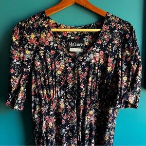 Vintage 80s/90s Ms. Choice Maxi Floral Dress 🌸